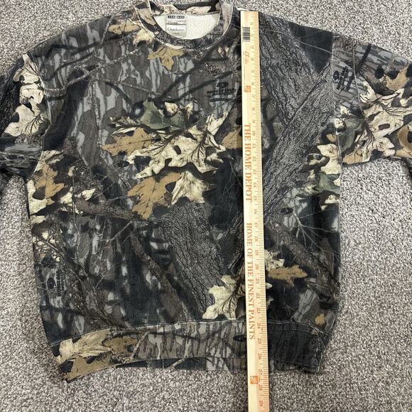 Jerzees Vintage Camo Mossy Oak Break Up Sweatshirt USA 90’s Mens Large Faded - Picture 5 of 11
